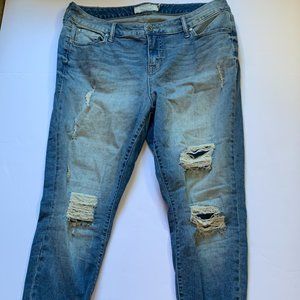 Torrid Skinny Distressed Jeans
